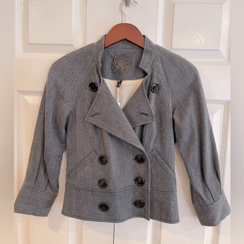 Nwt 7 For All Mankind Double Button Jacket